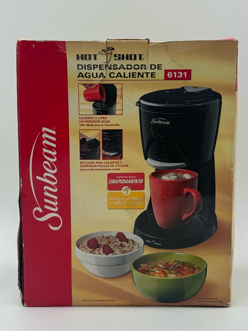 Sunbeam Hot Shot Hot Water Dispenser 6131 Black NEW Open Box Complete